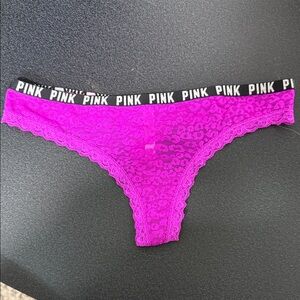 PINK Victoria's Secret Magenta Lace Panty
